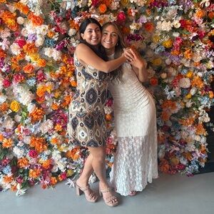 Vici Geometric Print Mini Dress - Blue and Brown